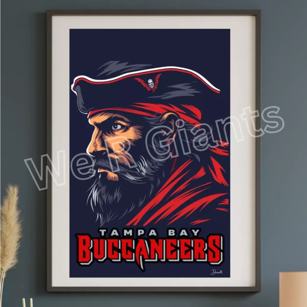 TAMPA BAY BUCCANEERS POSTER PRINT 11X17 NFL BUCCANEERS FOOTBALL